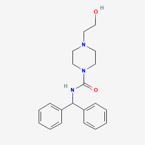 N-benzhydryl-4-(2-hydroxyethyl)piperazine-1-carboxamide