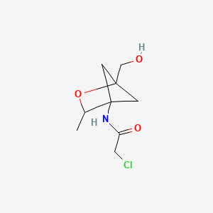 2-Chloro-N-[1-(hydroxymethyl)-3-methyl-2-oxabicyclo[2.1.1]hexan-4-yl]acetamide