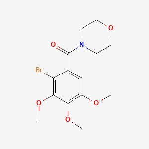 molecular formula C14H18BrNO5 B2449580 4-(2-Bromo-3,4,5-trimethoxybenzoyl)morpholine CAS No. 312523-02-7