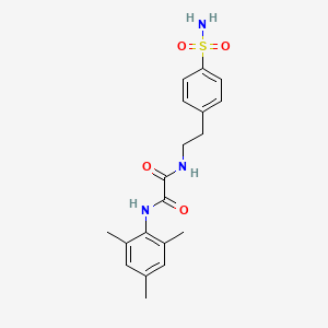 molecular formula C19H23N3O4S B2449582 N1-mesityl-N2-(4-sulfamoylphenethyl)oxalamide CAS No. 899956-60-6