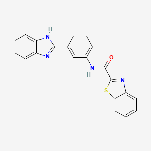 N-(3-(1H-benzo[d]imidazol-2-yl)phenyl)benzo[d]thiazole-2-carboxamide
