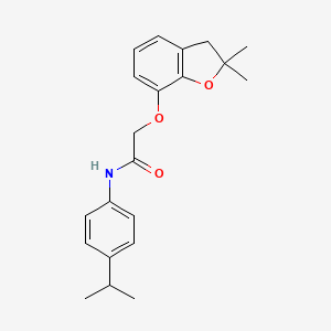 2-((2,2-dimethyl-2,3-dihydrobenzofuran-7-yl)oxy)-N-(4-isopropylphenyl)acetamide