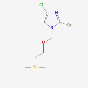 2-bromo-4-chloro-1-((2-(trimethylsilyl)ethoxy)methyl)-1H-imidazole