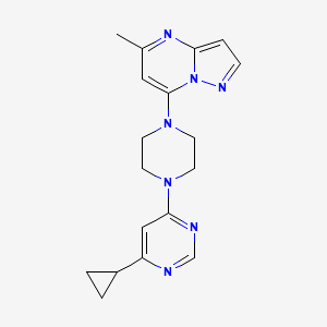 7-[4-(6-Cyclopropylpyrimidin-4-yl)piperazin-1-yl]-5-methylpyrazolo[1,5-a]pyrimidine