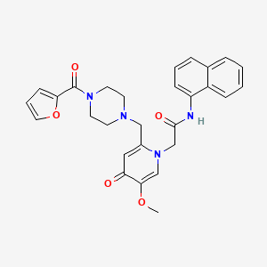 2-[2-{[4-(2-furoyl)piperazin-1-yl]methyl}-5-methoxy-4-oxopyridin-1(4H)-yl]-N-1-naphthylacetamide