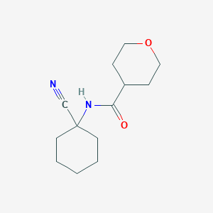 N-(1-cyanocyclohexyl)oxane-4-carboxamide