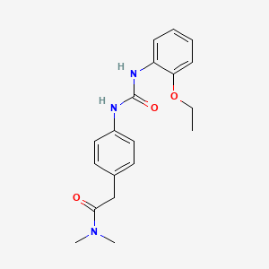 molecular formula C19H23N3O3 B2449681 2-(4-(3-(2-ethoxyphenyl)ureido)phenyl)-N,N-dimethylacetamide CAS No. 1207038-44-5