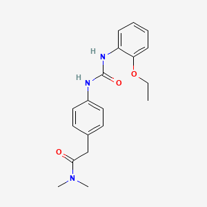 molecular formula C19H23N3O3 B2449681 2-(4-(3-(2-Ethoxyphenyl)ureido)phenyl)-N,N-Dimethylacetamid CAS No. 1207038-44-5