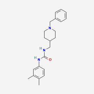 molecular formula C22H29N3O B2449682 1-((1-Benzylpiperidin-4-yl)methyl)-3-(3,4-dimethylphenyl)urea CAS No. 1206989-76-5