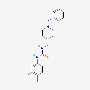 molecular formula C22H29N3O B2449682 1-((1-苄基哌啶-4-基)甲基)-3-(3,4-二甲苯基)脲 CAS No. 1206989-76-5