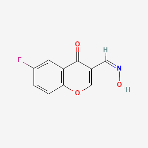 molecular formula C10H6FNO3 B2449683 6-氟-3-[(Z)-羟亚胺甲基]香豆素-4-酮 CAS No. 338778-10-2