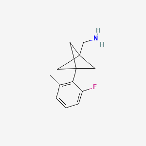 [3-(2-Fluoro-6-methylphenyl)-1-bicyclo[1.1.1]pentanyl]methanamine