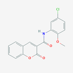 molecular formula C17H12ClNO4 B2449692 N-(5-chloro-2-methoxyphenyl)-2-oxo-2H-chromene-3-carboxamide CAS No. 317327-19-8