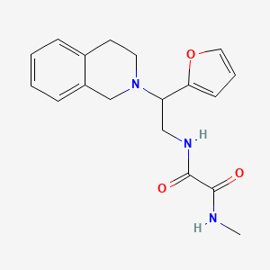 N1-(2-(3,4-dihydroisoquinolin-2(1H)-yl)-2-(furan-2-yl)ethyl)-N2-methyloxalamide