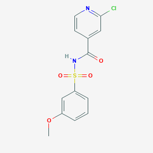 2-chloro-N-(3-methoxybenzenesulfonyl)pyridine-4-carboxamide