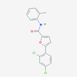 molecular formula C18H13Cl2NO2 B244970 5-(2,4-dichlorophenyl)-N-(2-methylphenyl)-2-furancarboxamide 