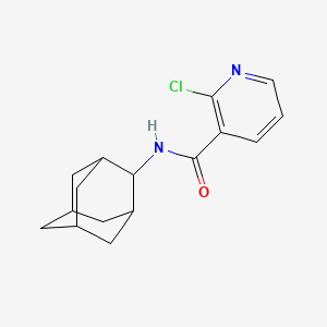 molecular formula C16H19ClN2O B2449703 N-金刚烷-2-基-2-氯-烟酰胺 CAS No. 126497-81-2