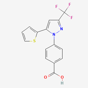 4-[5-(2-Thienyl)-3-(trifluoromethyl)pyrazolyl]benzoic acid