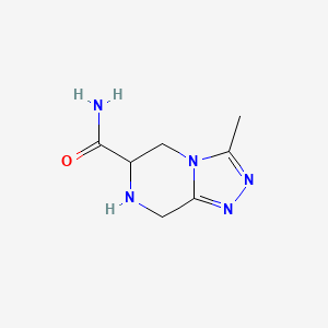 3-methyl-5H,6H,7H,8H-[1,2,4]triazolo[4,3-a]pyrazine-6-carboxamide
