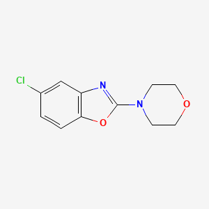 molecular formula C11H11ClN2O2 B2449739 5-氯-2-吗啉基苯并[d]噁唑 CAS No. 94058-85-2