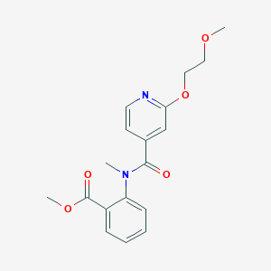 methyl 2-(2-(2-methoxyethoxy)-N-methylisonicotinamido)benzoate