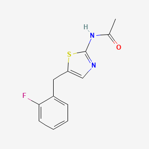N-[5-[(2-fluorophenyl)methyl]-1,3-thiazol-2-yl]acetamide