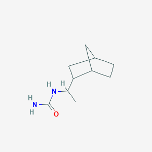 molecular formula C10H18N2O B2449764 (1-{Bicyclo[2.2.1]heptan-2-yl}ethyl)urea CAS No. 1005280-95-4