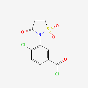 4-Chloro-3-(1,1,3-trioxo-1$l^{6},2-thiazolidin-2-yl)benzoyl chloride