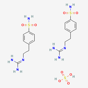 Bis(1-[2-(4-sulfamoylphenyl)ethyl]guanidine), sulfuric acid
