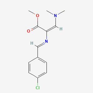 Methyl 2-{[(4-chlorophenyl)methylene]amino}-3-(dimethylamino)acrylate