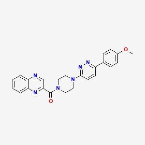 (4-(6-(4-Methoxyphenyl)pyridazin-3-yl)piperazin-1-yl)(quinoxalin-2-yl)methanone