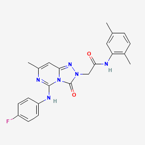 N~1~-(2,5-dimethylphenyl)-2-[5-(4-fluoroanilino)-7-methyl-3-oxo[1,2,4]triazolo[4,3-c]pyrimidin-2(3H)-yl]acetamide