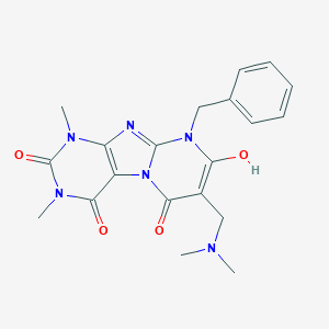 9-benzyl-7-[(dimethylamino)methyl]-8-hydroxy-1,3-dimethylpurino[7,8-a]pyrimidine-2,4,6-trione