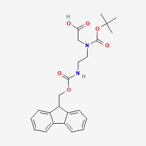 molecular formula C24H28N2O6 B2449808 Boc-n-(2-fmoc-aminoethyl)glycine CAS No. 143192-34-1