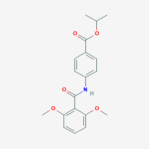 molecular formula C19H21NO5 B244982 Isopropyl 4-[(2,6-dimethoxybenzoyl)amino]benzoate 