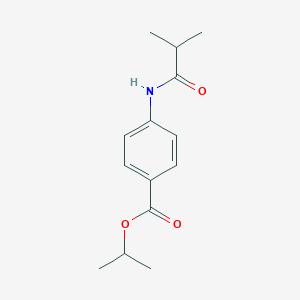 molecular formula C14H19NO3 B244983 Isopropyl 4-(isobutyrylamino)benzoate 