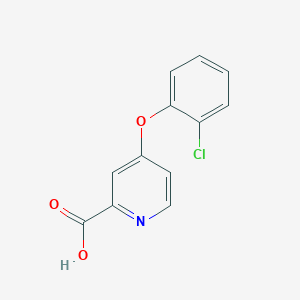 molecular formula C12H8ClNO3 B2449868 4-(2-Chlorophenoxy)pyridine-2-carboxylic acid CAS No. 1094369-55-7