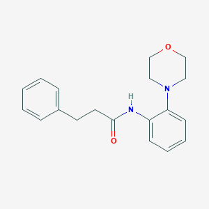 molecular formula C19H22N2O2 B244987 N-(2-morpholin-4-ylphenyl)-3-phenylpropanamide 
