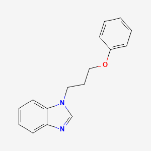 molecular formula C16H16N2O B2449887 1-(3-phenoxypropyl)-1H-benzo[d]imidazole CAS No. 369397-72-8