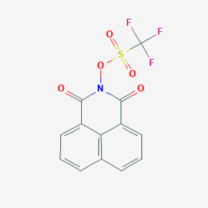 molecular formula C13H6F3NO5S B024499 1,3-Dioxo-1h-benzo[de]isoquinolin-2(3h)-yl trifluoromethanesulfonate CAS No. 85342-62-7