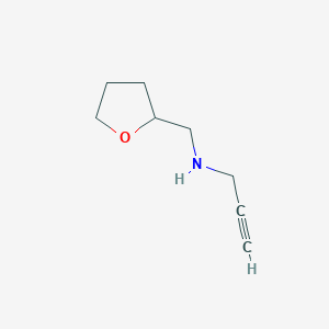 molecular formula C8H13NO B2449915 N-(氧杂环丙烷-2-基甲基)丙-2-炔-1-胺 CAS No. 892596-60-0