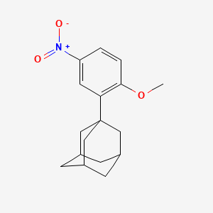 molecular formula C17H21NO3 B2449919 1-(2-Methoxy-5-nitrophenyl)adamantane CAS No. 893765-46-3