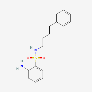 molecular formula C16H20N2O2S B2449926 2-amino-N-(4-phenylbutyl)benzenesulfonamide CAS No. 866151-84-0