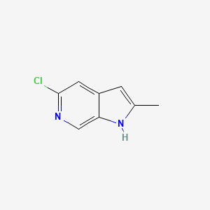 molecular formula C8H7ClN2 B2449929 5-chloro-2-methyl-1H-pyrrolo[2,3-c]pyridine CAS No. 905455-16-5