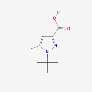 molecular formula C9H14N2O2 B2449931 1-tert-butyl-5-methyl-1H-pyrazole-3-carboxylic acid CAS No. 376387-68-7