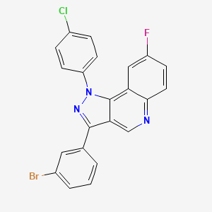 3-(3-bromophenyl)-1-(4-chlorophenyl)-8-fluoro-1H-pyrazolo[4,3-c]quinoline