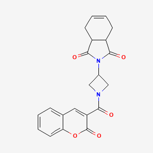 2-(1-(2-oxo-2H-chromene-3-carbonyl)azetidin-3-yl)-3a,4,7,7a-tetrahydro-1H-isoindole-1,3(2H)-dione