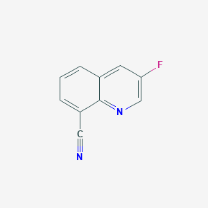molecular formula C10H5FN2 B2449954 3-氟喹啉-8-腈 CAS No. 2177264-04-7
