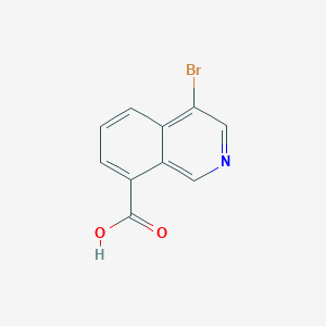 molecular formula C10H6BrNO2 B2449959 4-溴异喹啉-8-羧酸 CAS No. 1823254-04-1