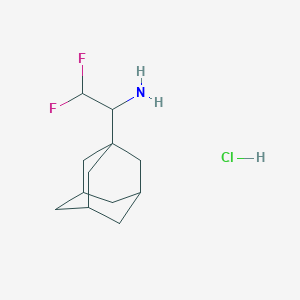 B2449972 1-(1-Adamantyl)-2,2-difluoroethanamine;hydrochloride CAS No. 2287282-50-0
